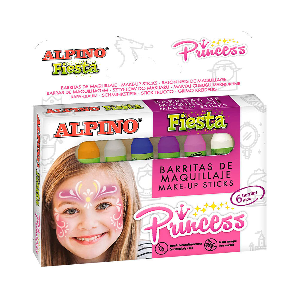 Set fiesta Princess de 6 unidades de 5 grs. colores surtidos Ref.DL000112