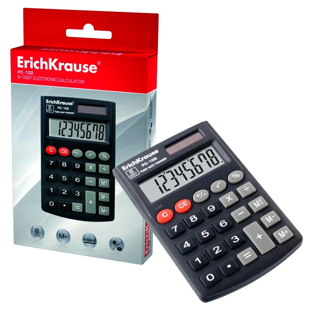 Calculadora ErichKrause de bolsillo 8 dígitos referencia PC-102