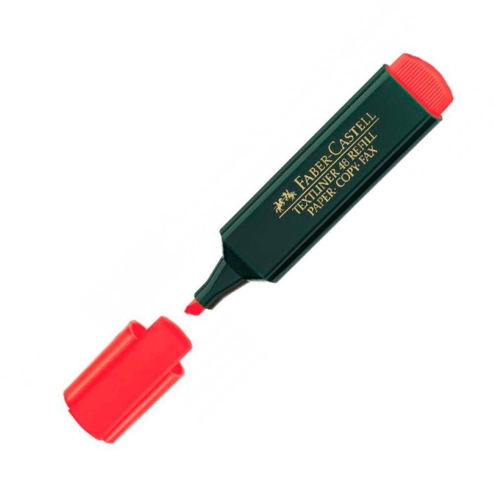 Marcador señalizador Faber Castell Textliner rojo fluorescente