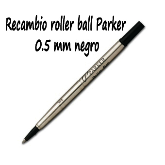 Recambio roller ball Parker 0.5 mm negro