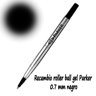 Recambio bolígrafo Parker Gel 0,7 mm. azul