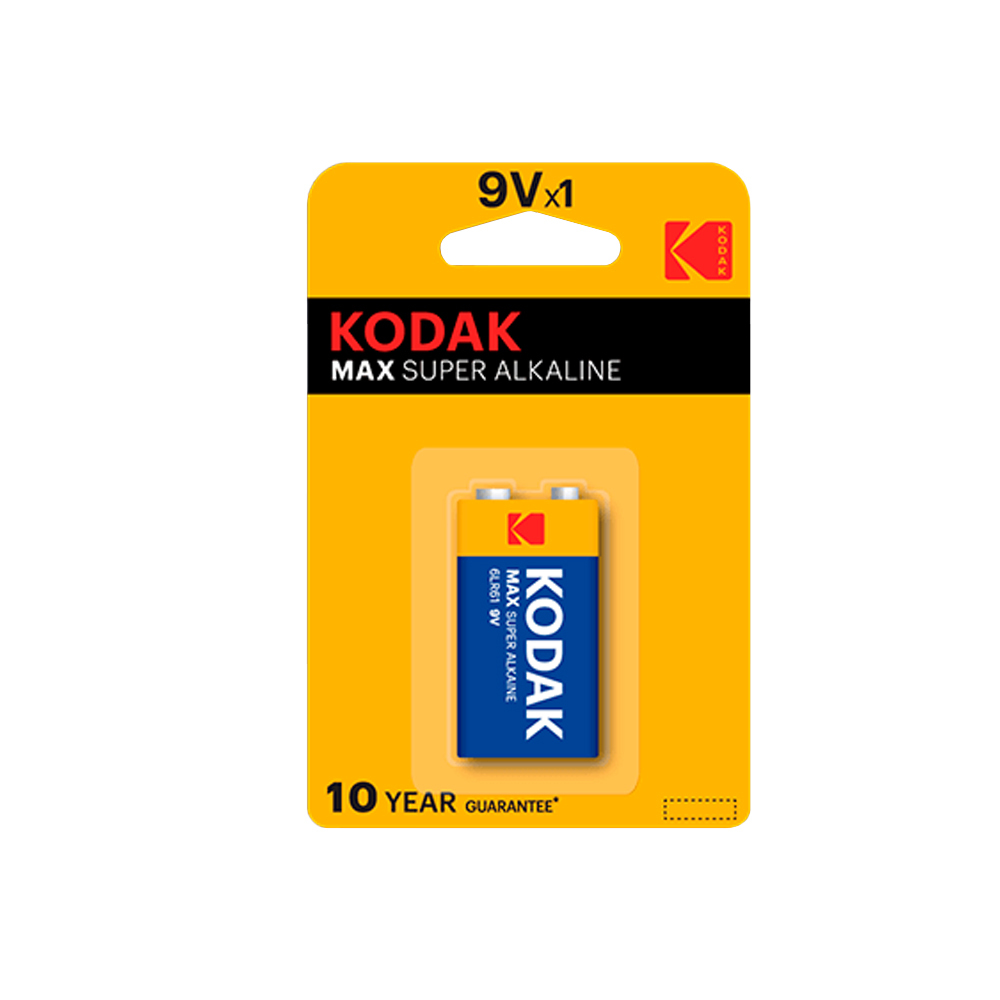 Pila alcalina Kodak max blister 1 pila 9 V