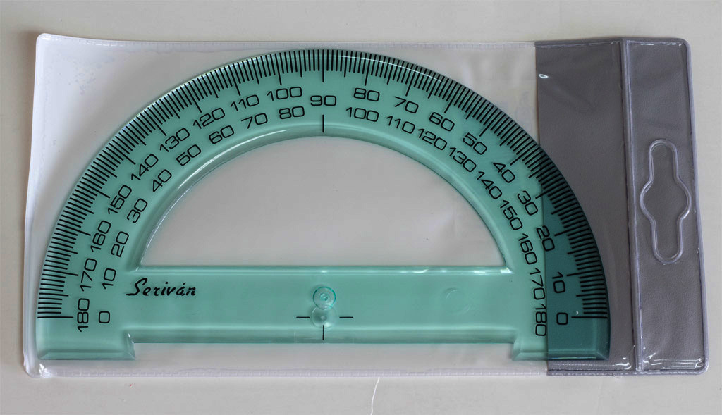 Semicírculo técnico verde Seriván 15 cm